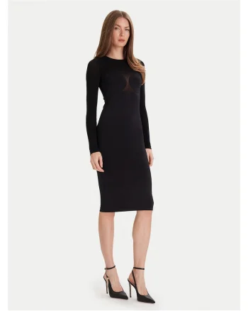 Rochie de cocktail,  negru, fabrica elastica