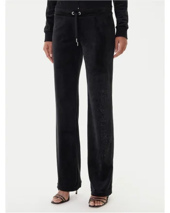 Pantaloni de trening  cu snur in talie, negru