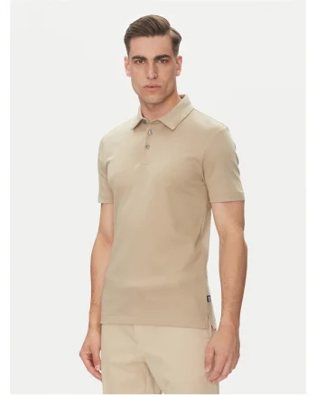 Tricou barbati  bej, material bumbac