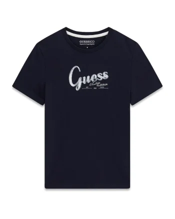 Tricou regular fit cu imprimeu logo, Albastru ultramarin/Alb murdar