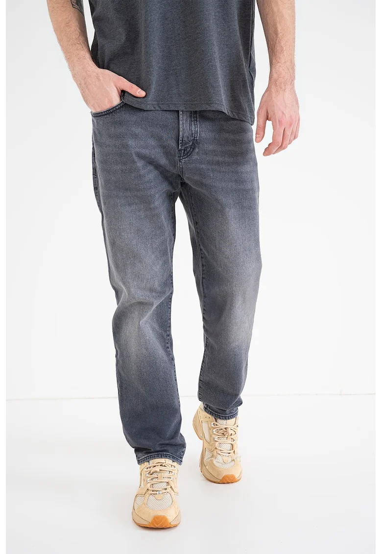 Blugi regular-fit cu talie medie Remaine, Gri inchis