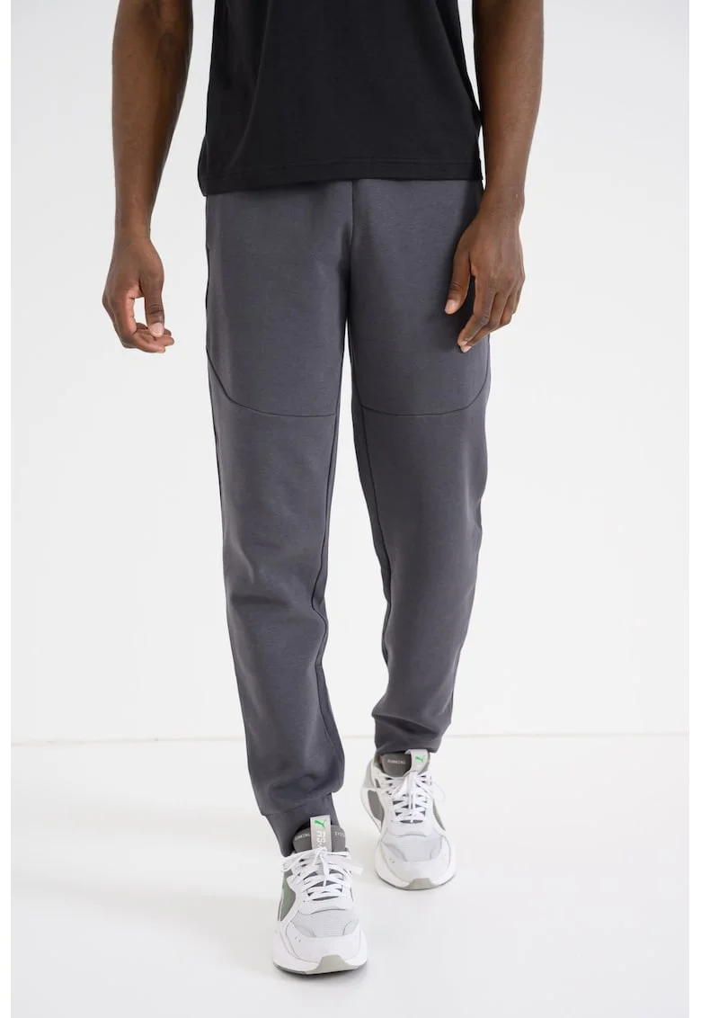 Pantaloni de trening cu talie elastica, Gri carbune