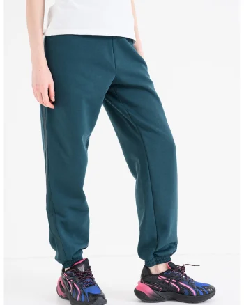 Pantaloni de trening cu snur de ajustare Ess Elevated, Verde englez