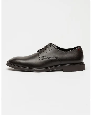 Pantofi derby din piele Gryff, Maro inchis