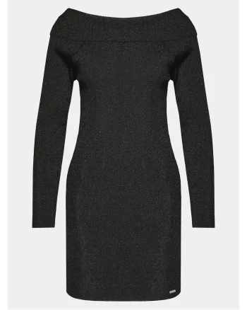 Rochie tricotata de dama  negru