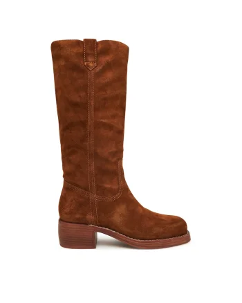 Cizme dama  piele naturala, maro, Chestnut Fear