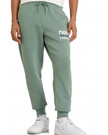 Pantaloni de trening cu imprimeu logo pe picior, Verde