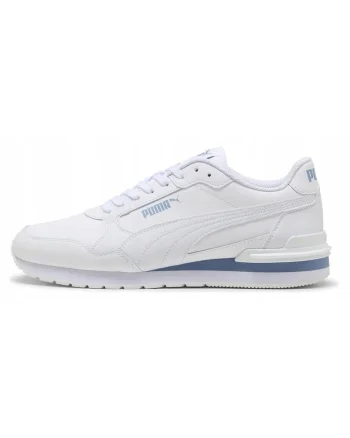 Pantofi sport ST Runner v4 de piele si piele ecologica, Alb