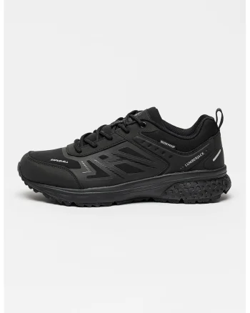 Pantofi sport impermeabili cu insertii textile, Negru stins