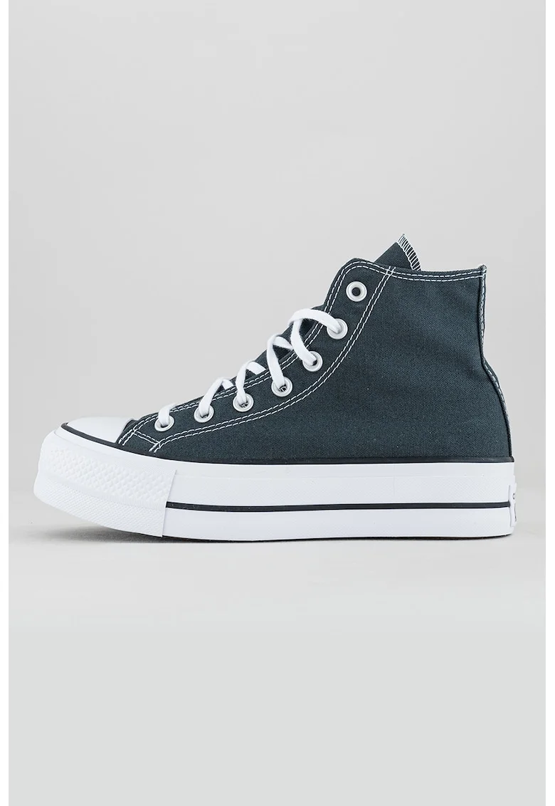 Tenisi cu talpa flatform Chuck Taylor All Star Lift, Negru