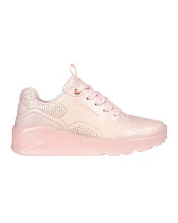 Pantofi sport cu perforatii discrete Prism Luxe, Roz deschis