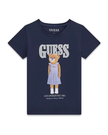 Tricou cu logo si imprimeu cu ursulet