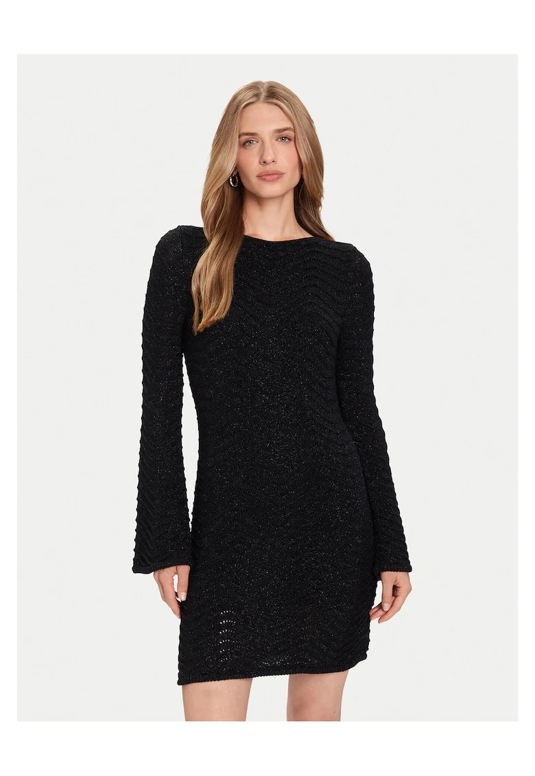 Rochie tricotata  pentru femei, negru,