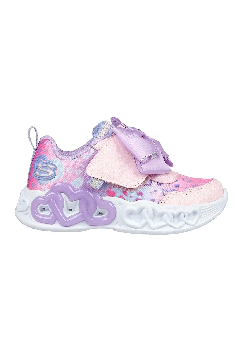Pantofi sport cu aspect stralucitor Infinite Heart Light, Roz deschis/Lila