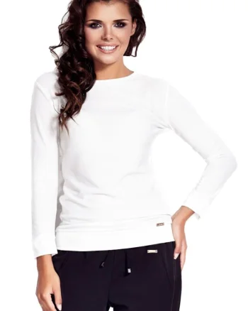 Pulover de dama  Classic Kuce A109 ecru, Alb