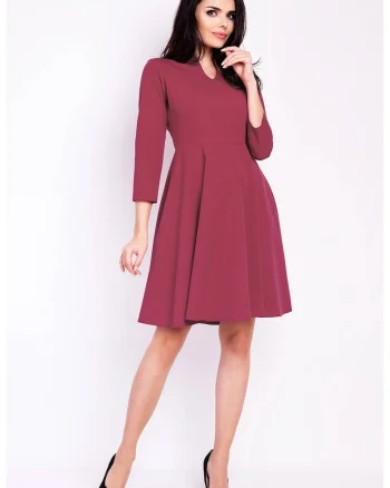 Rochie dama  Poliester, M117 - Rosu-