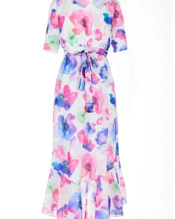 Rochie A508,  Poliester, Multicolor