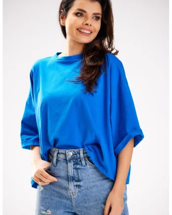 Bluza dama, Awama, Elastan, Albastru inchis