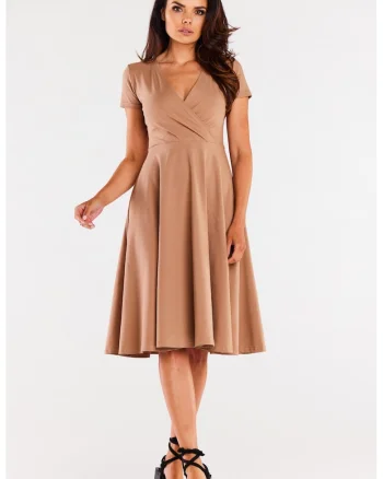 Rochie midi cu manci scurte