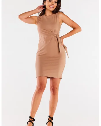 Rochie scurta din bumbac cu prindere laterala