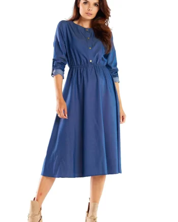 Rochie  Elastan, Albastru.