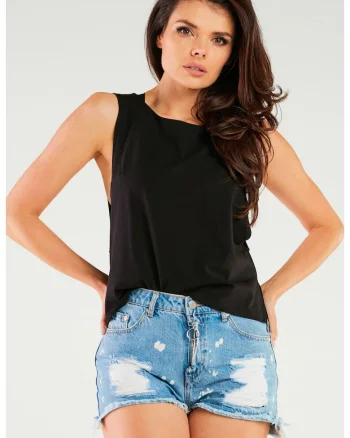 Bluza dama,  M266, bumbac, negru