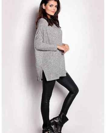 Pulover dama  poliester Gri,