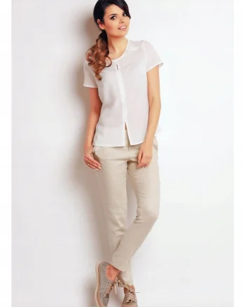 Bluza dama InfiniteYou, Poliester/Elastan, Ecru