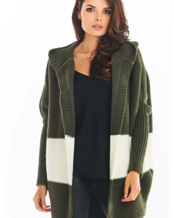 Pulover dama,  Poliester, Marime unica, Khaki