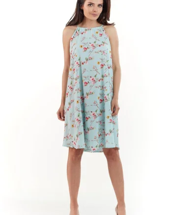 Rochie dama  Poliester, M175 - Albastru -