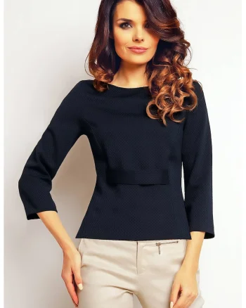 Bluza dama,  Poliester, Bleumarin