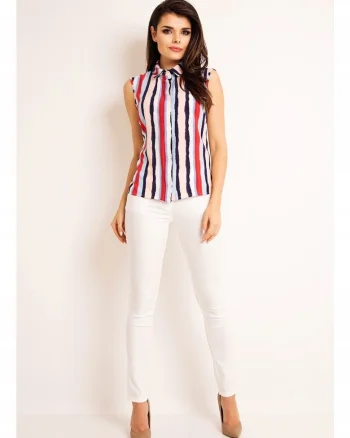 Camasa A169 pentru dama  Poliester, Cu dungi, Multicolor