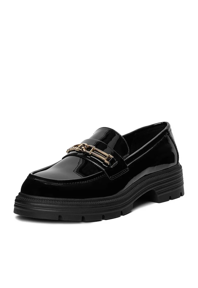 Mocasini dama  piele, Negru