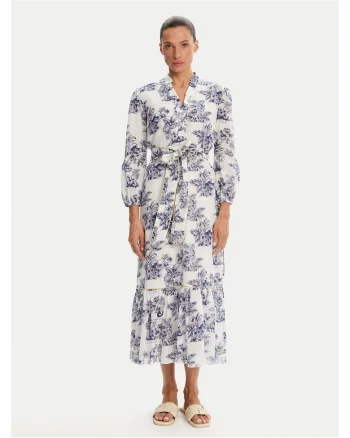 Rochie de vara dama  alb, bleumarin, 2 culori,