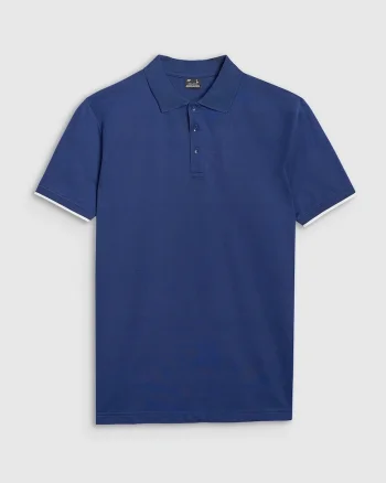 Tricou polo barbati,  bleumarin, bumbac