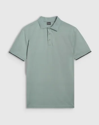 Tricou polo barbati  kaki, bumbac/sintetic/viscoza
