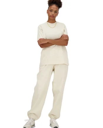 Tricou relaxed-fit din bumbac Athletics, Crem
