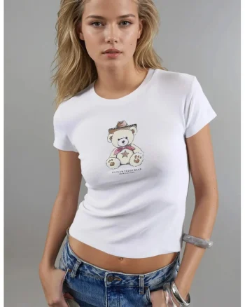 Tricou dama  alb