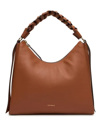 Geanta din piele cu bareta de umar Boheme, Multicolor