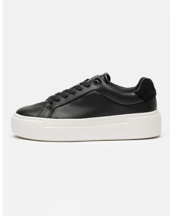 Pantofi sport low-cut din piele, Negru