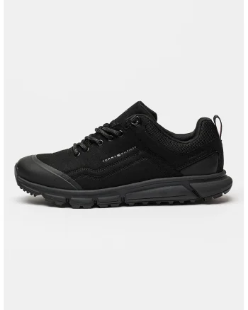 Pantofi sport low-cut impermeabili Outdoor Runner, Negru