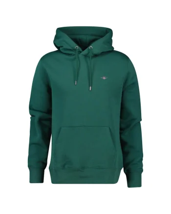 Hanorac regular fit cu buzunar kangaroo Shield, Rosu/Verde englez