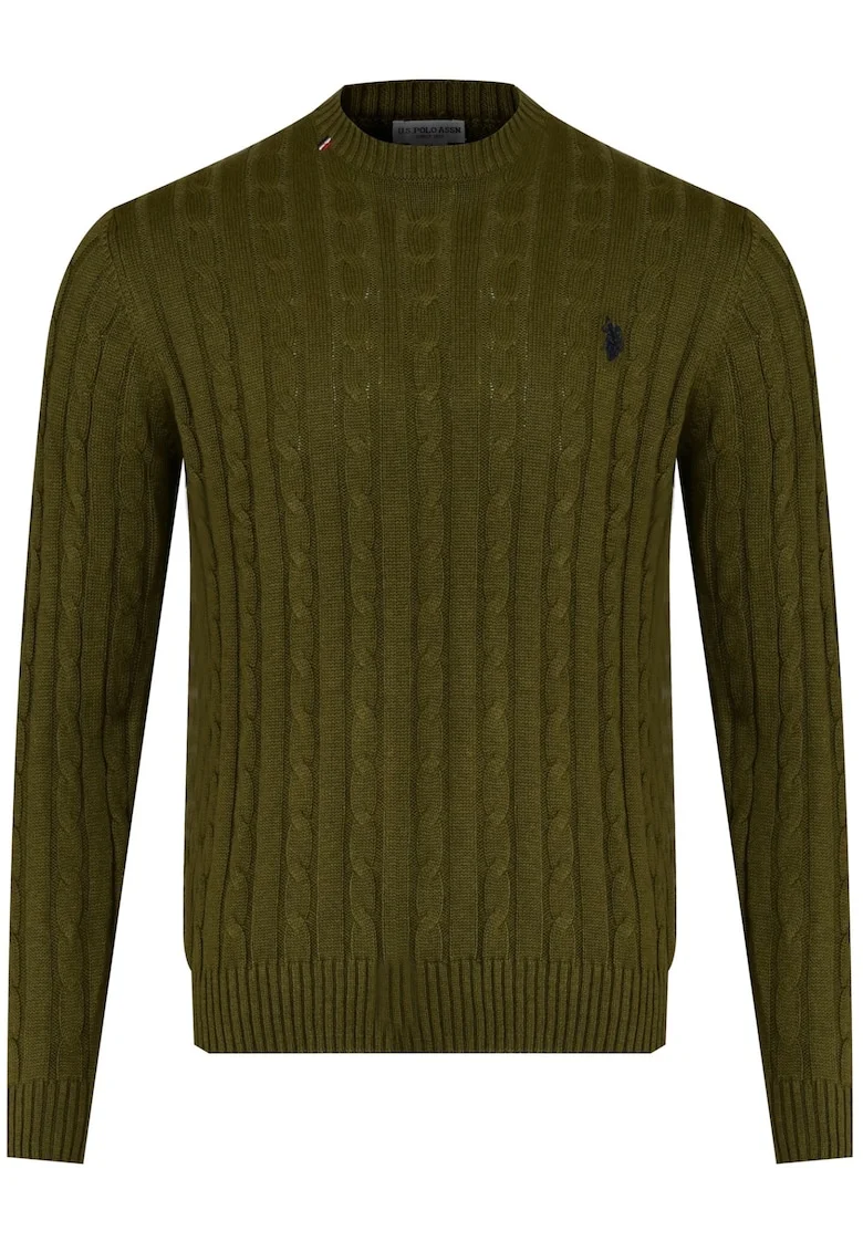 Pulover barbati BERT US40 173 005 000413 346, U.S Polo Assn, Bumbac/Casmir, Maro
