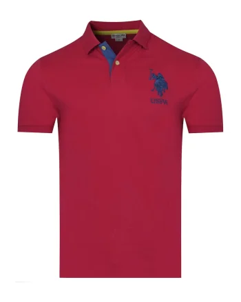 U.S. POLO Tricou polo pentru barbati SALM, Rosu