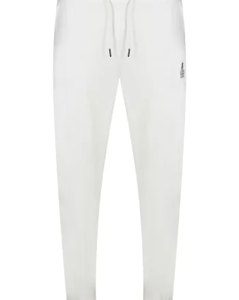 Pantaloni barbati,  Viscoza/Poliester, Alb,