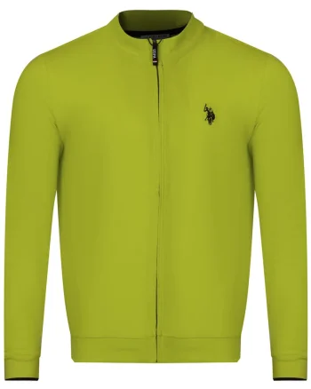 - Hanorac barbatesc cu fermoar ALLY lime, Verde lime