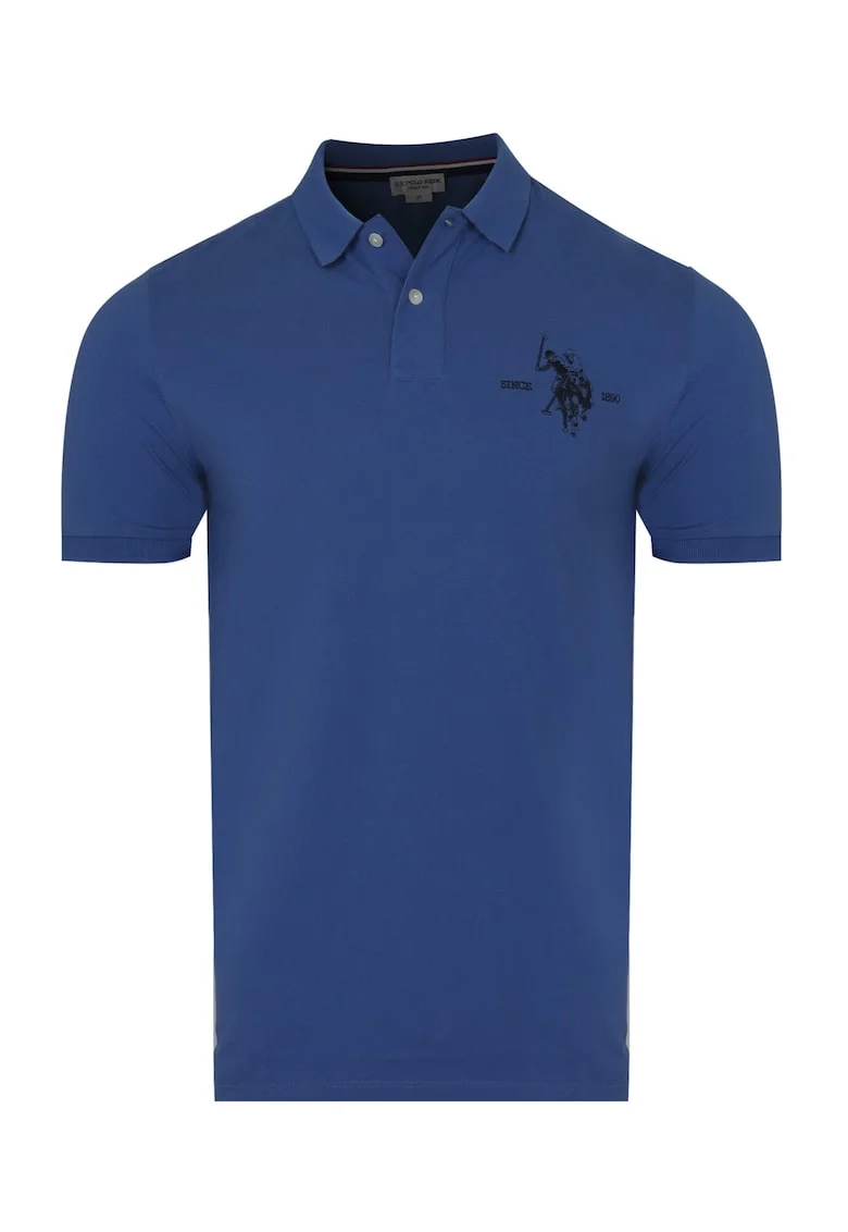 - Tricou polo SALK pentru barbati, albastru, Albastru