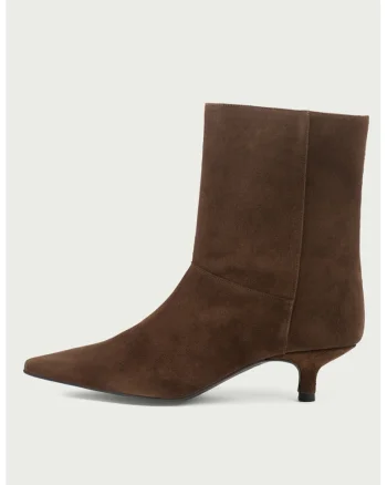Botine de piele intoarsa, Maro inchis