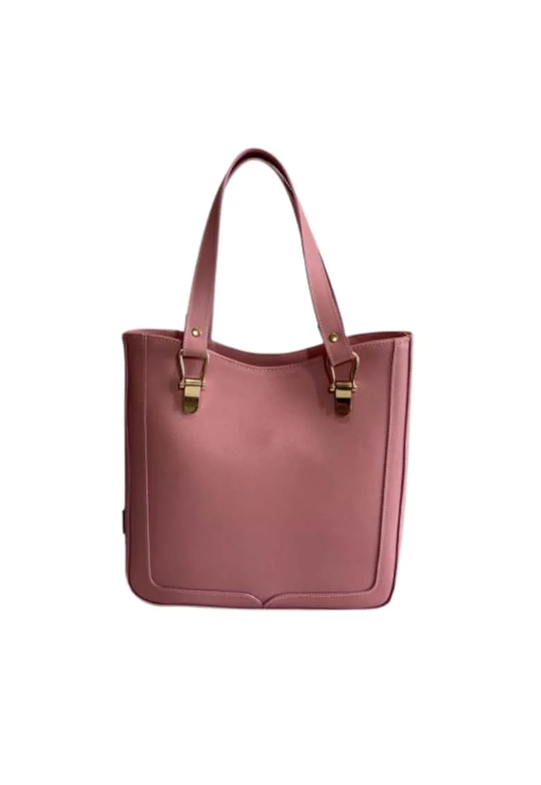 Geanta dama piele,  Elisabeth 7, 30x8x27, Roz