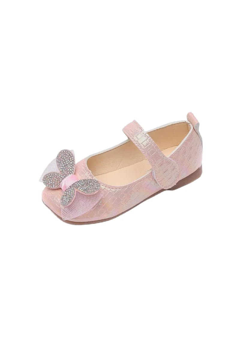 Pantofi  Pentru Fetite, Butterfly, Elegant, Piele ecologica, Roz